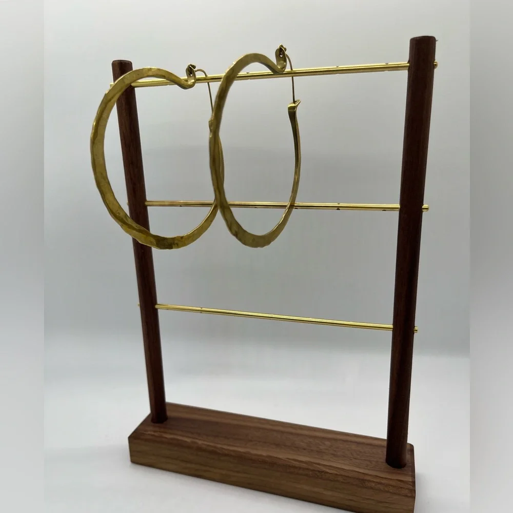 Gold hoops - Picture 3 of 3
